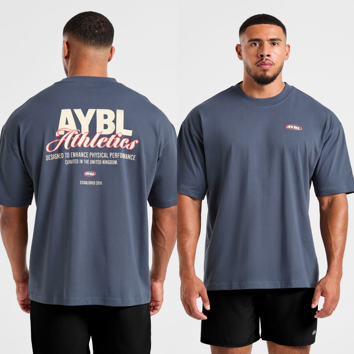 Streetwear Brand Top - Klassieke atletiek script oversized mode GYM