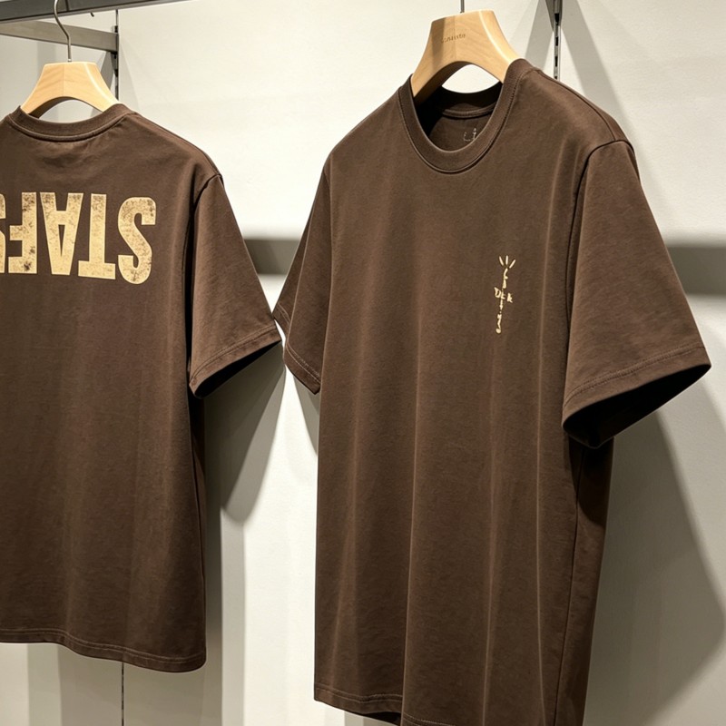 Cactus Jack Tee - Zomer Bruine Cactus Jack T-shirts Graffiti