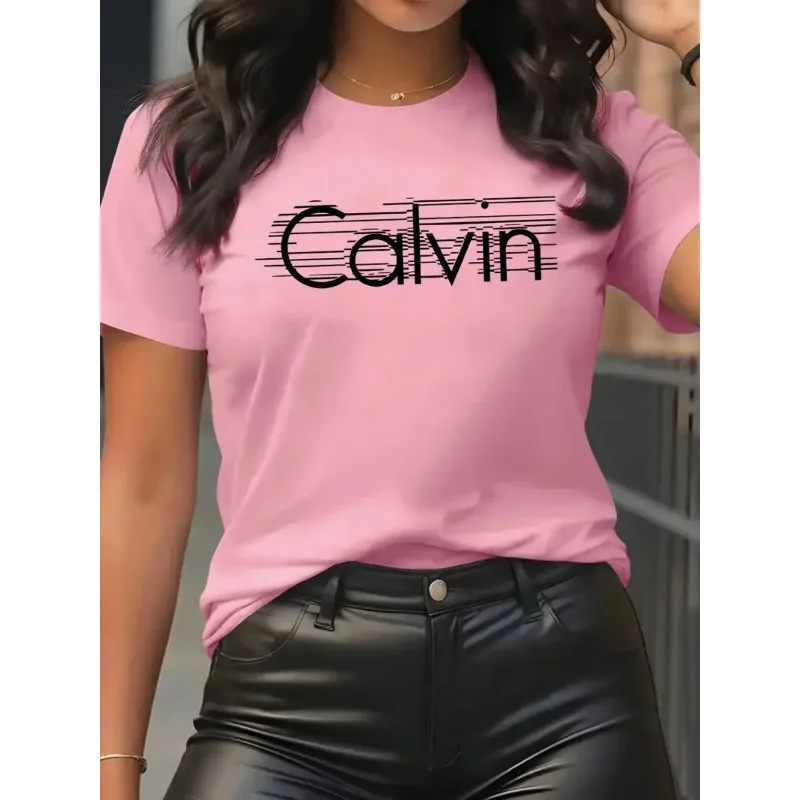 Calvin Dames T-shirt Vrijetijd - Streetwear Brand Top recensie en prijs